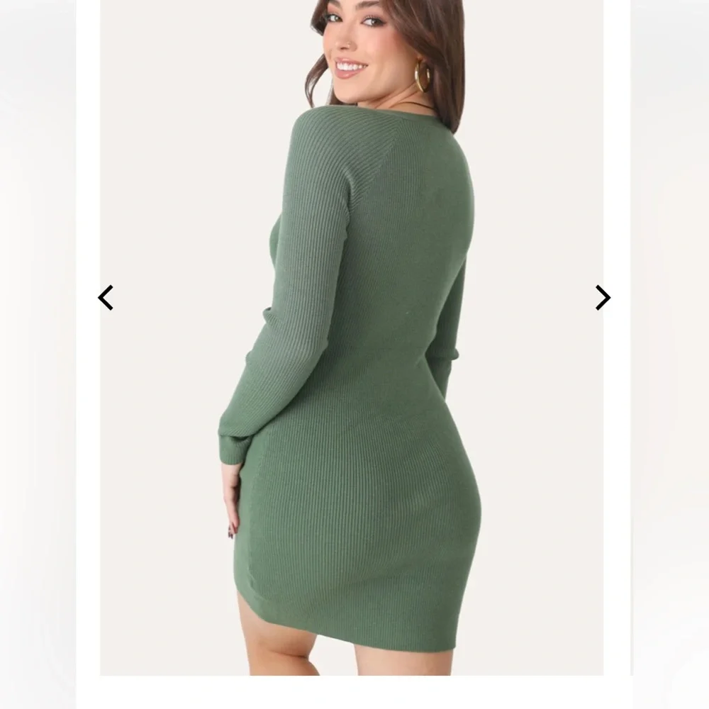 Kittenish Asymmetrical Mini Dress - Picture 3 of 3